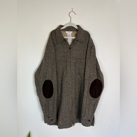 VTG Jones NY Wool Tweed Jacket M Elbow Patch Dark Academia Fall Layer 90s Gothic - Picture 8 of 10